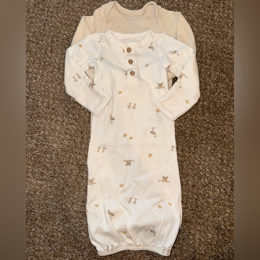 Carter's Cream and Gold Kids Sleep Sack